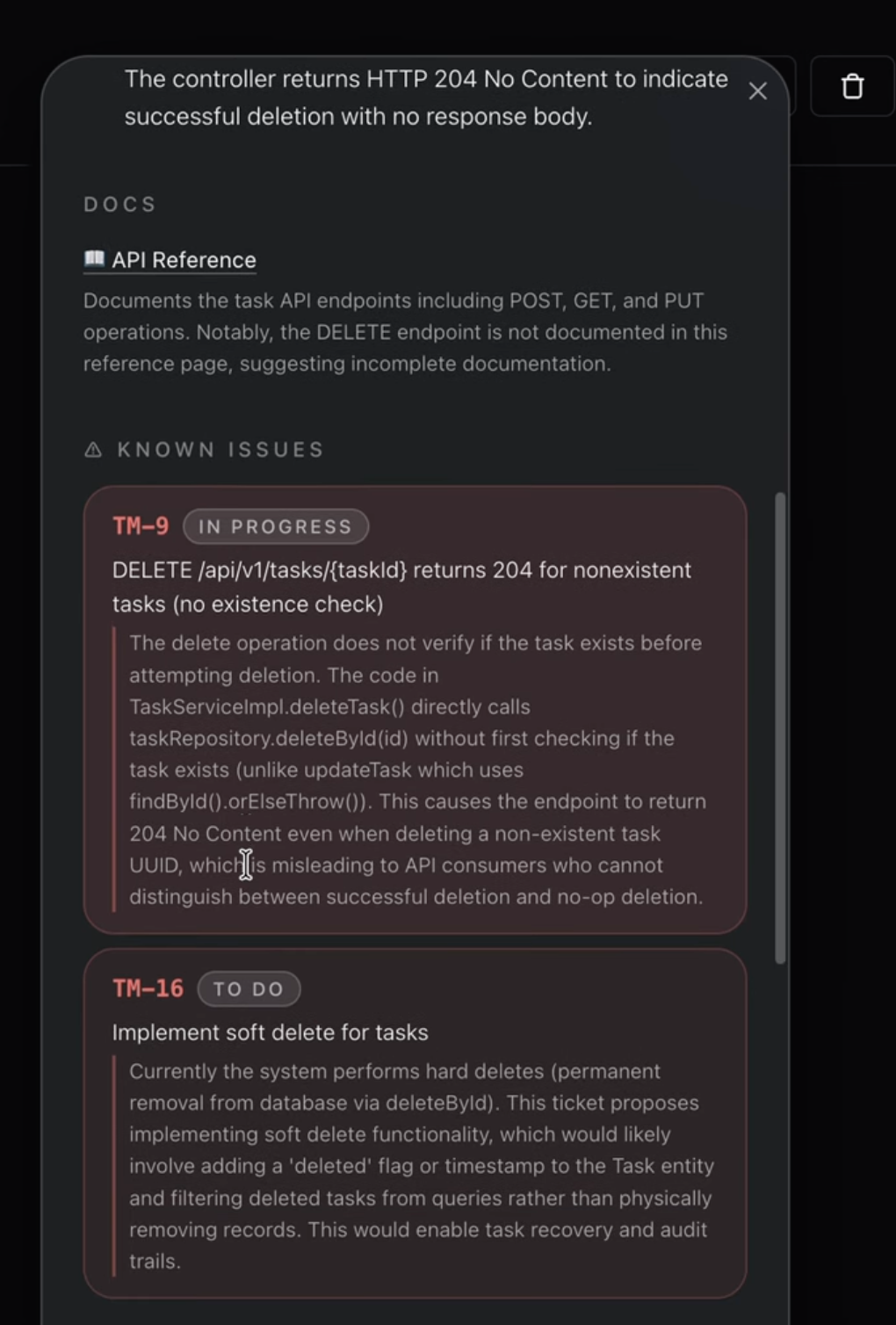 CodeLens UI